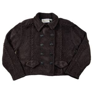 Lisa Nichols Vintage Brown Sweater Jacket | Size L